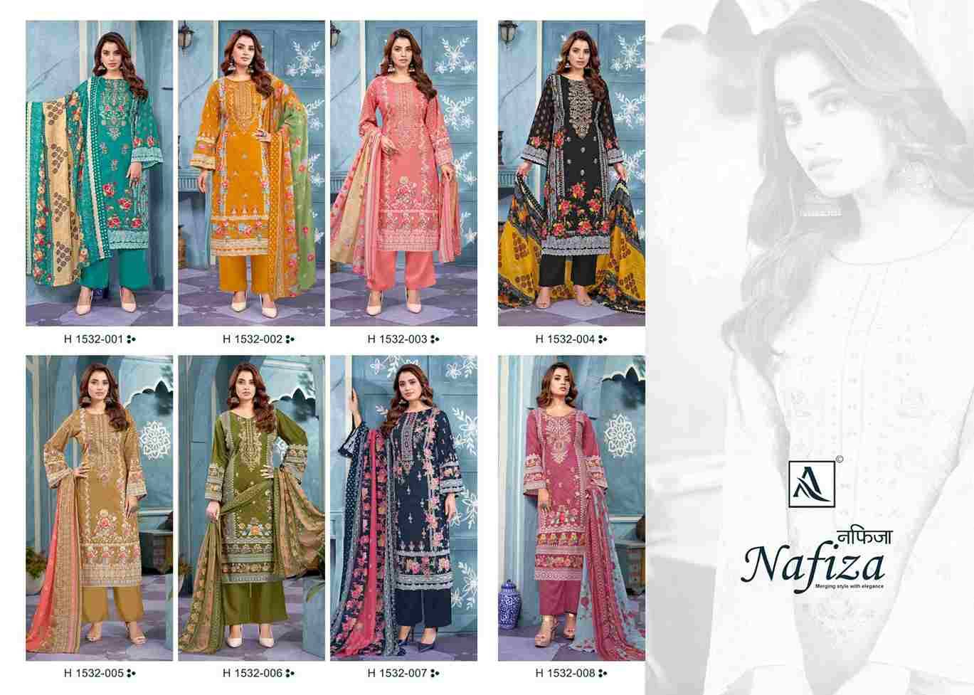 Nafiza By Alok Suit 1532-001 To 1532-008 Series Beautiful Festive Suits Stylish Fancy Colorful Casual Wear & Ethnic Wear Pure Cambric Cotton Print Dresses At Wholesale Price