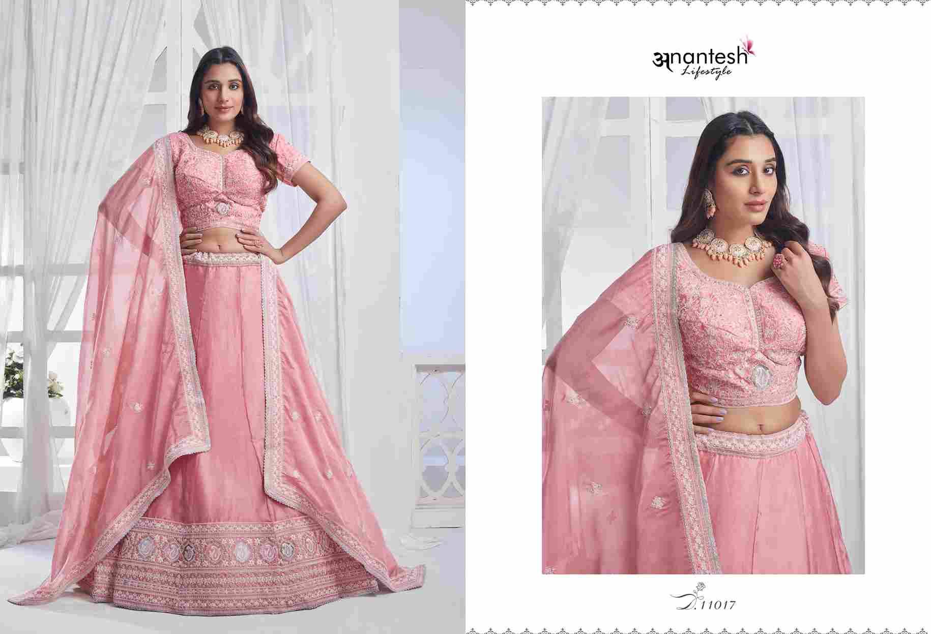 Bridesmaid Vol-3 By Anantesh 11014 To 11020 Series Beautiful Colorful Fancy Wedding Collection Occasional Wear & Party Wear Net/Chiffon/Organza Lehengas At Wholesale Price