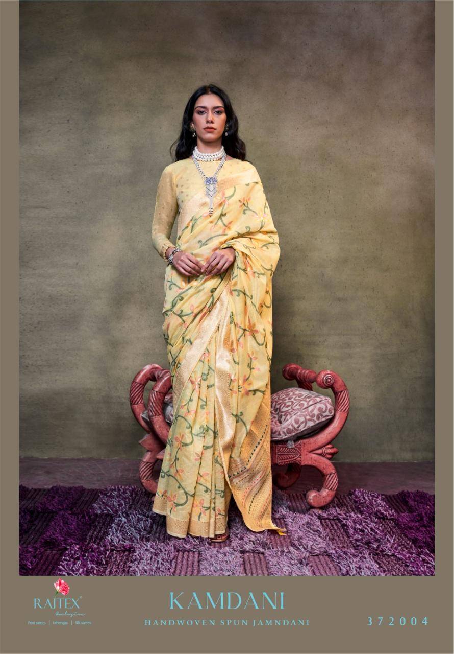 Kamdani By Raj Tex 372001 To 372006 Series Indian Traditional Wear Collection Beautiful Stylish Fancy Colorful Party Wear & Occasional Wear Mal Cotton Sarees At Wholesale Price