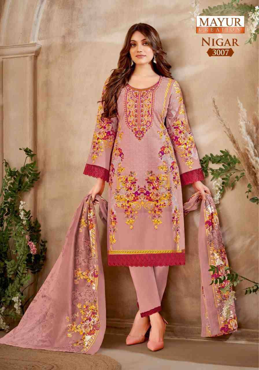 Nigar Vol-3 By Mayur Creation 3001 To 3008 Series Beautiful Festive Suits Stylish Fancy Colorful Casual Wear & Ethnic Wear Heavy Cotton Print Dresses At Wholesale Price