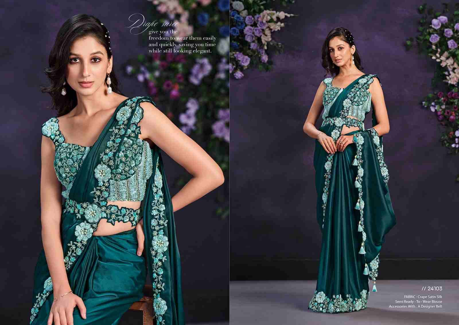 Riona By Mahotsav Creation 24102 To 24114 Series Indian Traditional Wear Collection Beautiful Stylish Fancy Colorful Party Wear & Occasional Wear Satin Silk Sarees At Wholesale Price