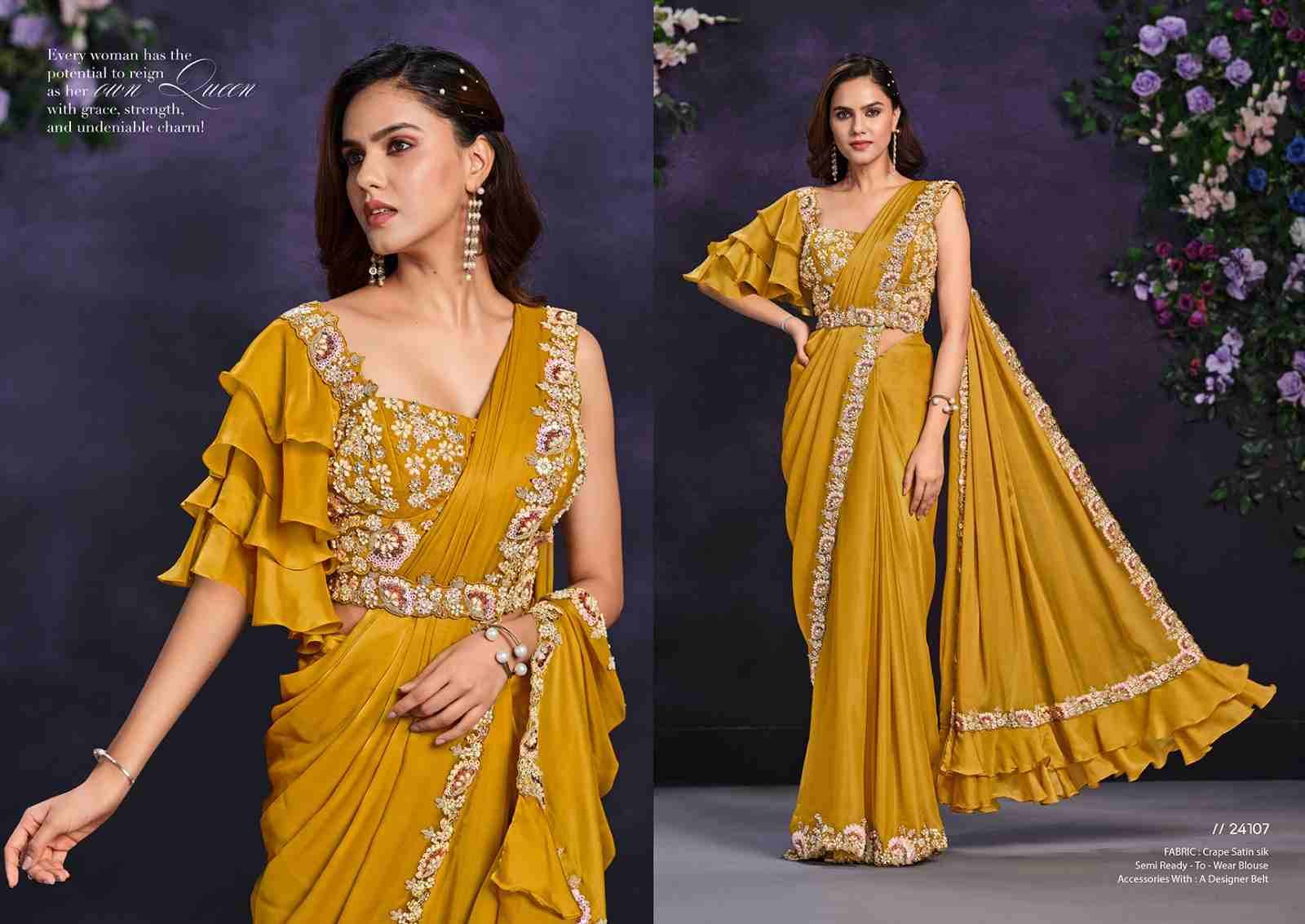 Riona By Mahotsav Creation 24102 To 24114 Series Indian Traditional Wear Collection Beautiful Stylish Fancy Colorful Party Wear & Occasional Wear Satin Silk Sarees At Wholesale Price