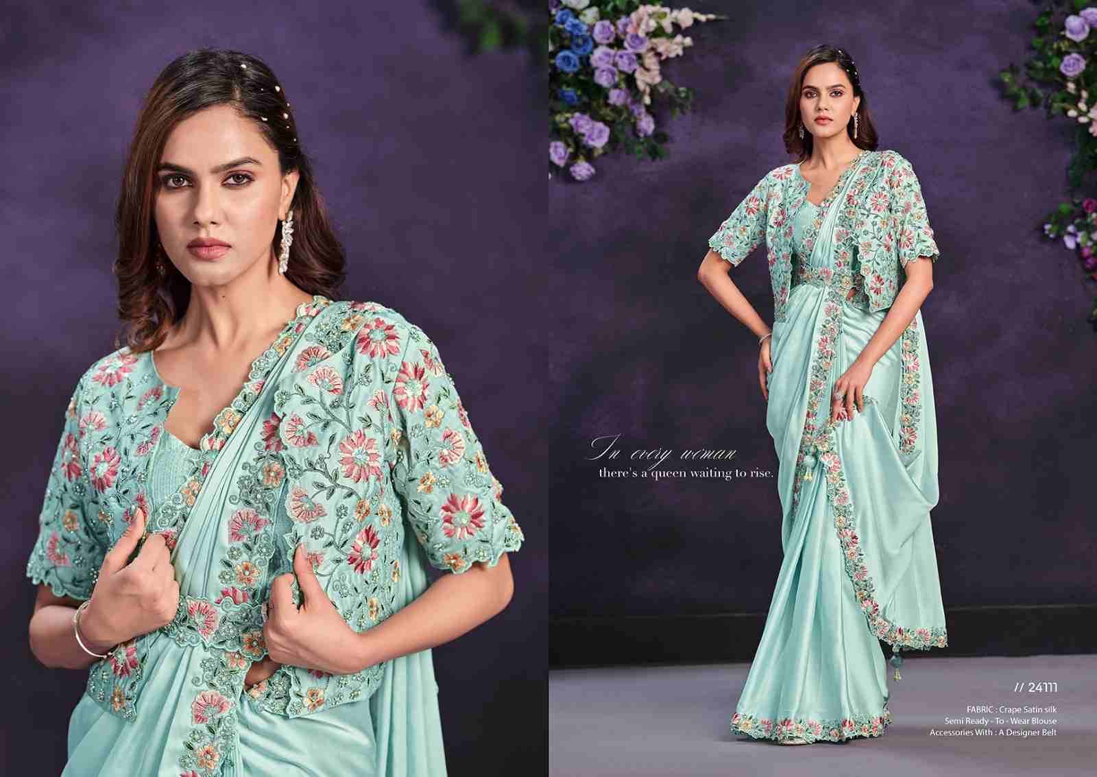 Riona By Mahotsav Creation 24102 To 24114 Series Indian Traditional Wear Collection Beautiful Stylish Fancy Colorful Party Wear & Occasional Wear Satin Silk Sarees At Wholesale Price