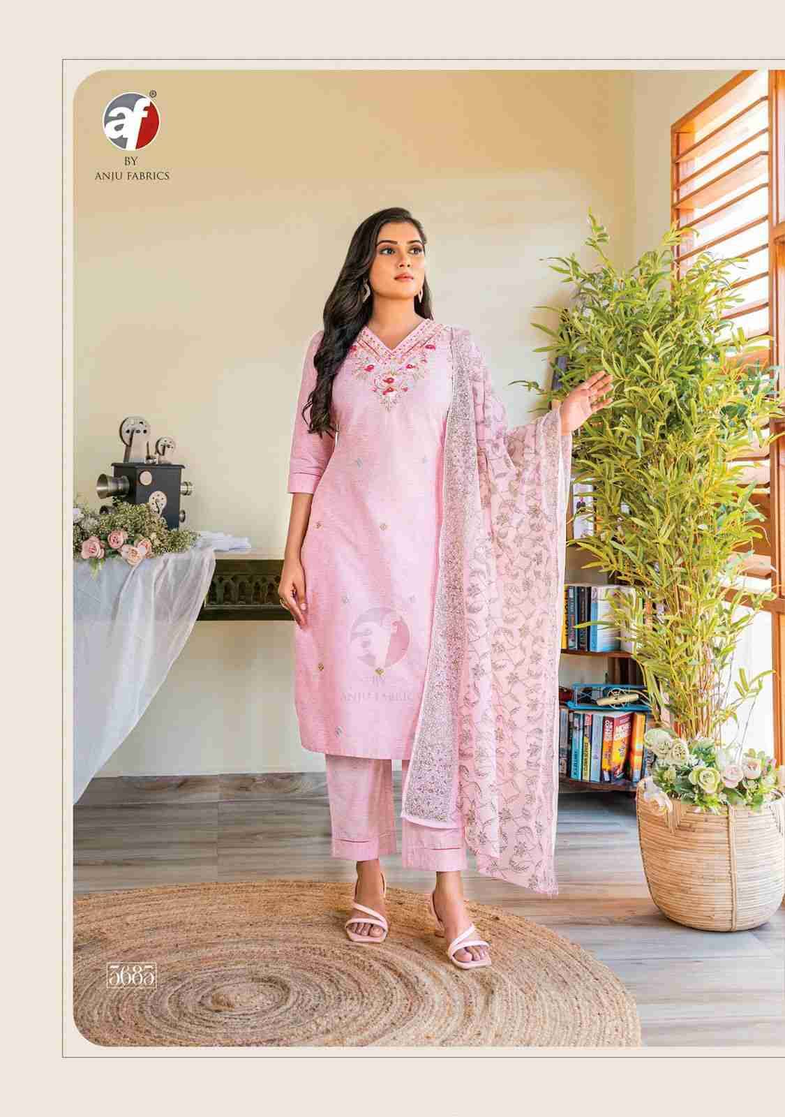 Cotton Crush Vol-3 By Anju Fabrics 3681 To 3686 Series Beautiful Festive Suits Colorful Stylish Fancy Casual Wear & Ethnic Wear Cotton Dresses At Wholesale Price