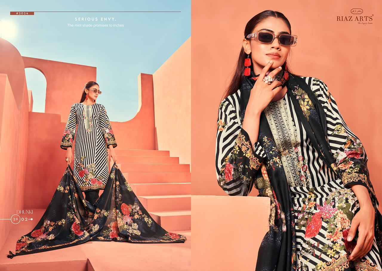 Dhunki By Riaz Arts 2901 To 2906 Series Beautiful Festive Suits Colorful Stylish Fancy Casual Wear & Ethnic Wear Pure Lawn Dresses At Wholesale Price