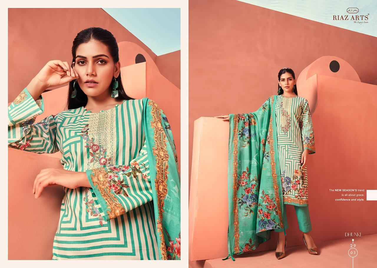 Dhunki By Riaz Arts 2901 To 2906 Series Beautiful Festive Suits Colorful Stylish Fancy Casual Wear & Ethnic Wear Pure Lawn Dresses At Wholesale Price