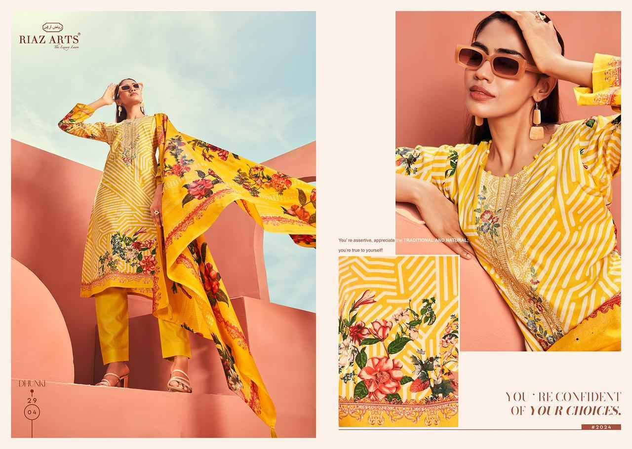 Dhunki By Riaz Arts 2901 To 2906 Series Beautiful Festive Suits Colorful Stylish Fancy Casual Wear & Ethnic Wear Pure Lawn Dresses At Wholesale Price