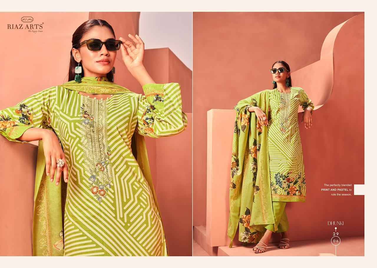 Dhunki By Riaz Arts 2901 To 2906 Series Beautiful Festive Suits Colorful Stylish Fancy Casual Wear & Ethnic Wear Pure Lawn Dresses At Wholesale Price