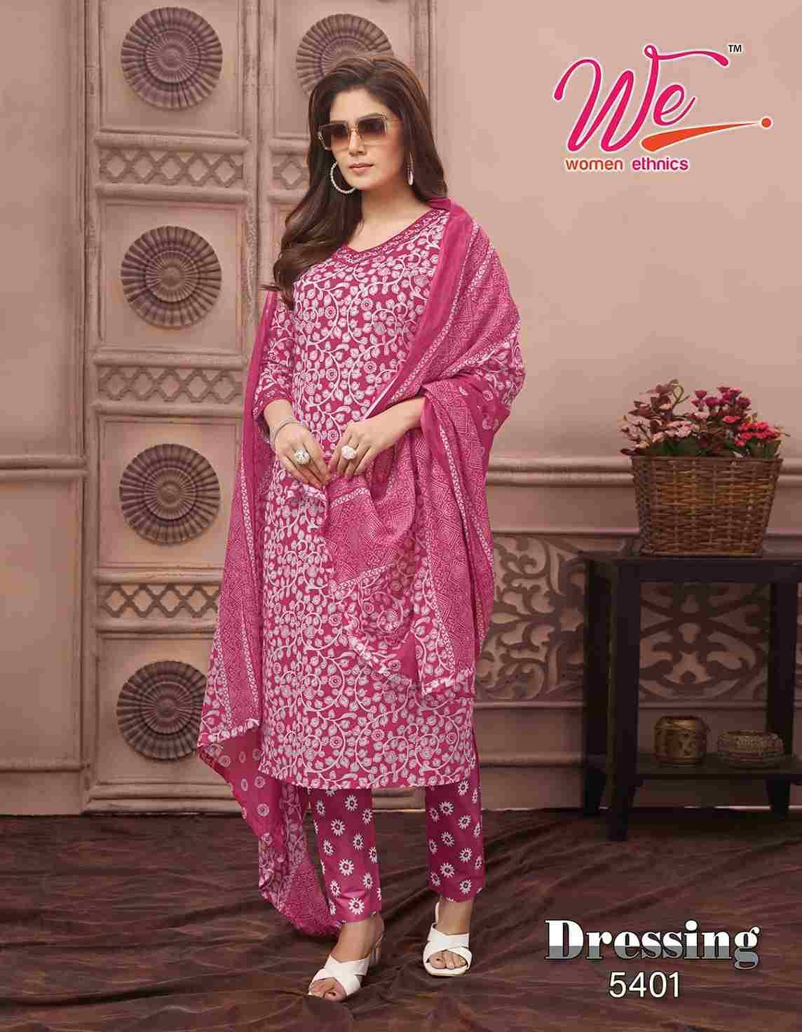 Dressing By Women Ethnic 5401 To 5406 Series Designer Festive Suits Collection Beautiful Stylish Fancy Colorful Party Wear & Occasional Wear Pure Cotton Embroidered Dresses At Wholesale Price