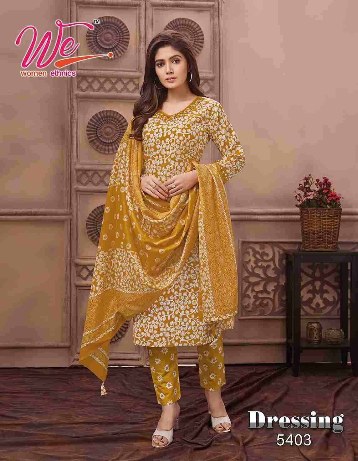 Dressing By Women Ethnic 5401 To 5406 Series Designer Festive Suits Collection Beautiful Stylish Fancy Colorful Party Wear & Occasional Wear Pure Cotton Embroidered Dresses At Wholesale Price