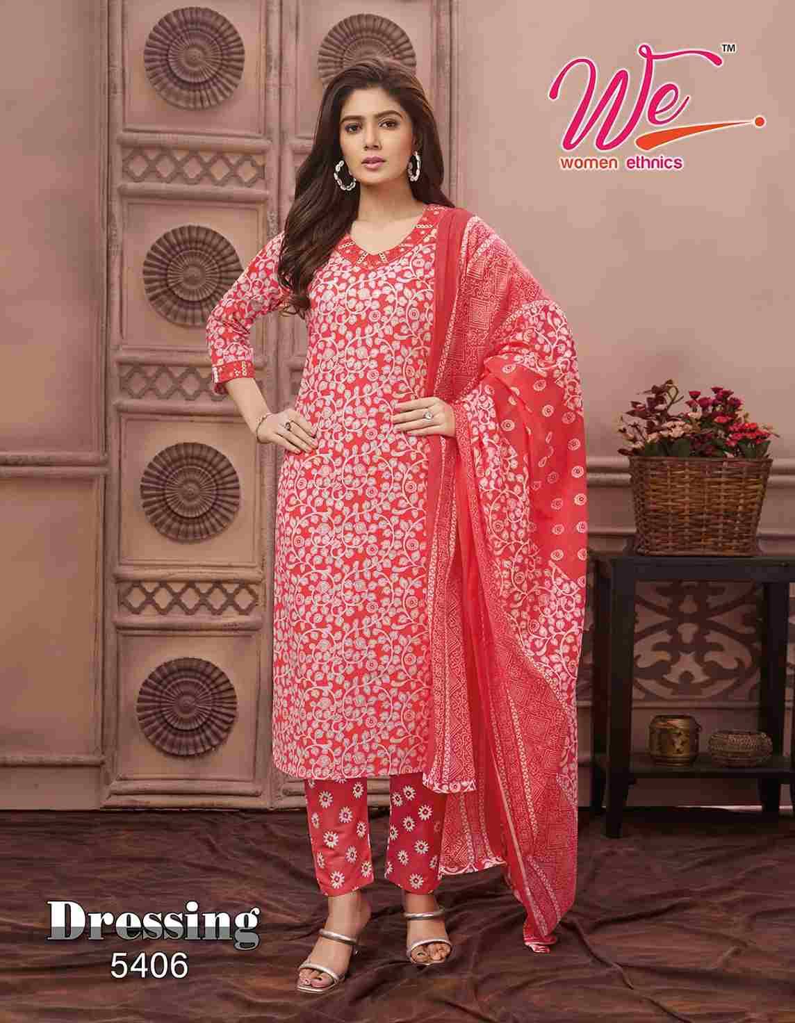 Dressing By Women Ethnic 5401 To 5406 Series Designer Festive Suits Collection Beautiful Stylish Fancy Colorful Party Wear & Occasional Wear Pure Cotton Embroidered Dresses At Wholesale Price