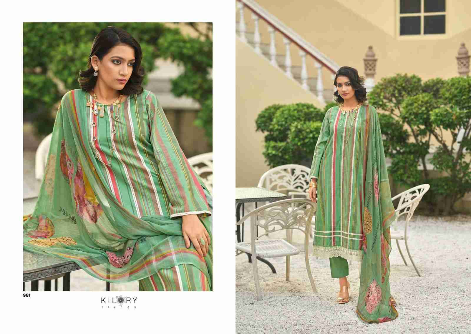 Legacy Of Summer By Kilory 981 To 988 Series Beautiful Festive Suits Colorful Stylish Fancy Casual Wear & Ethnic Wear Pure Lawn Cotton Dresses At Wholesale Price