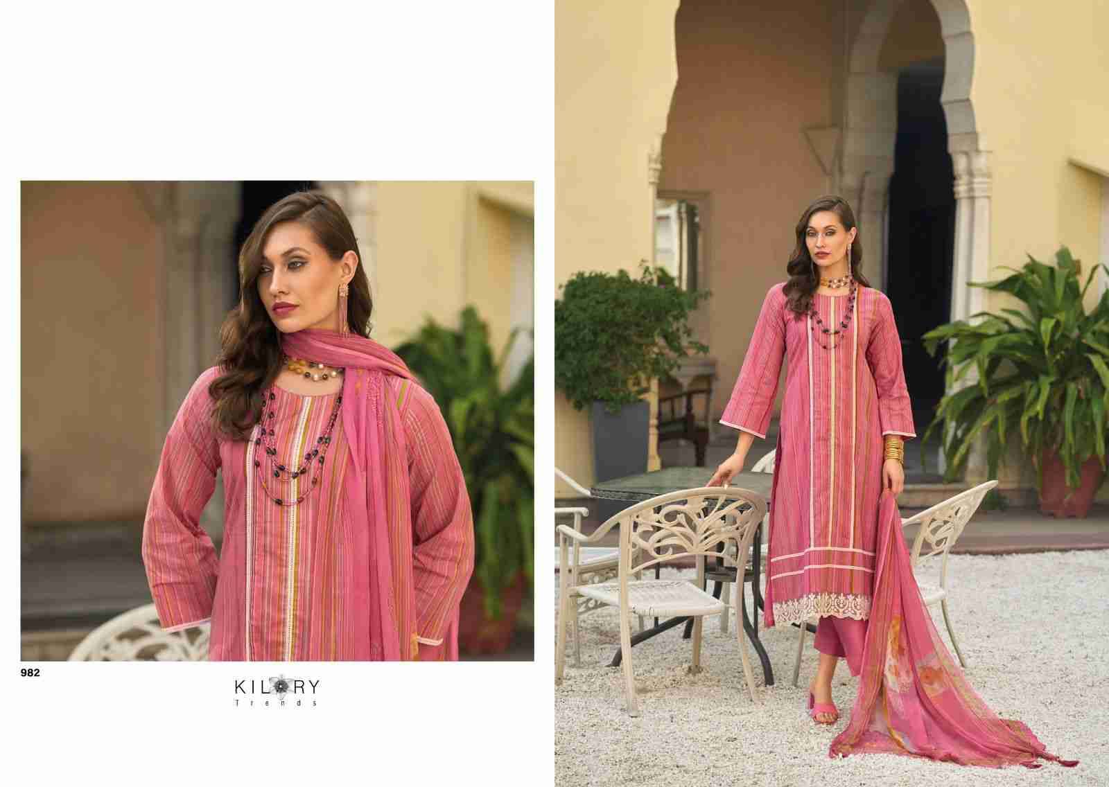 Legacy Of Summer By Kilory 981 To 988 Series Beautiful Festive Suits Colorful Stylish Fancy Casual Wear & Ethnic Wear Pure Lawn Cotton Dresses At Wholesale Price