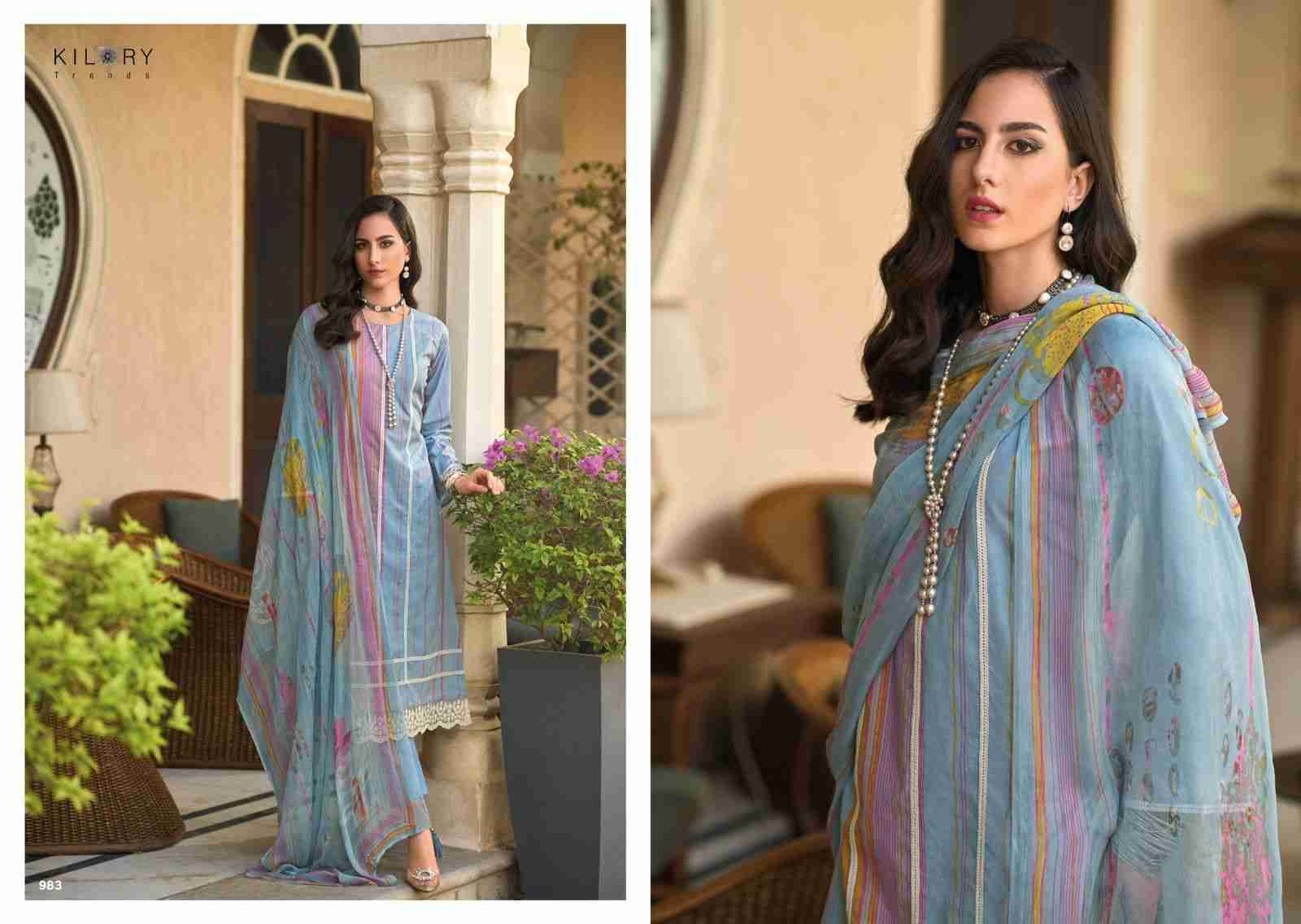 Legacy Of Summer By Kilory 981 To 988 Series Beautiful Festive Suits Colorful Stylish Fancy Casual Wear & Ethnic Wear Pure Lawn Cotton Dresses At Wholesale Price