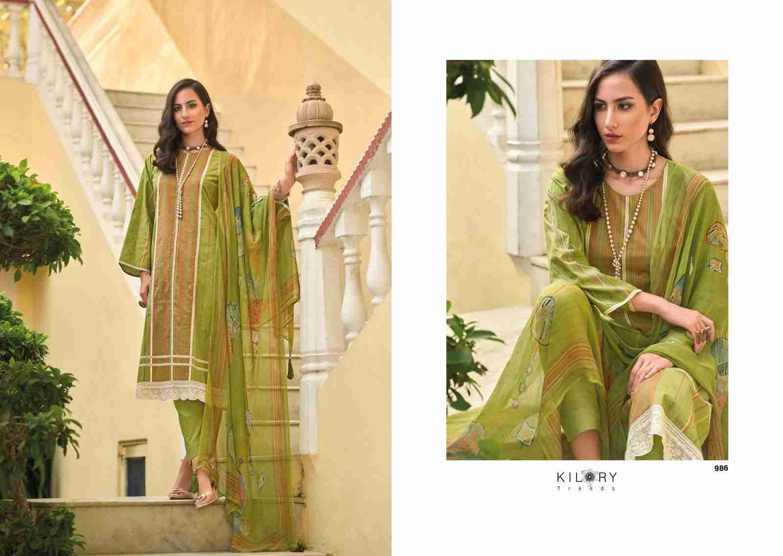 Legacy Of Summer By Kilory 981 To 988 Series Beautiful Festive Suits Colorful Stylish Fancy Casual Wear & Ethnic Wear Pure Lawn Cotton Dresses At Wholesale Price