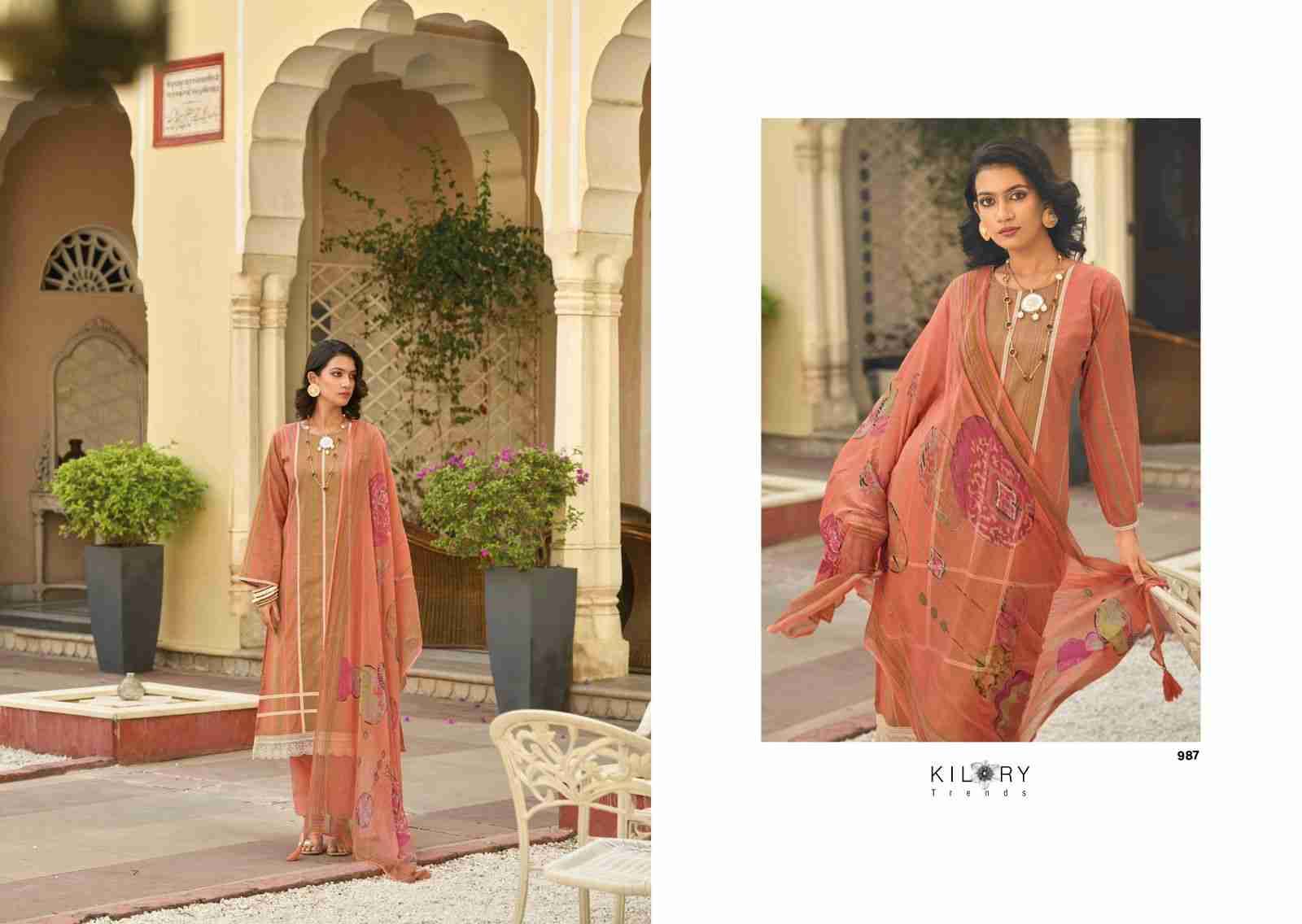 Legacy Of Summer By Kilory 981 To 988 Series Beautiful Festive Suits Colorful Stylish Fancy Casual Wear & Ethnic Wear Pure Lawn Cotton Dresses At Wholesale Price