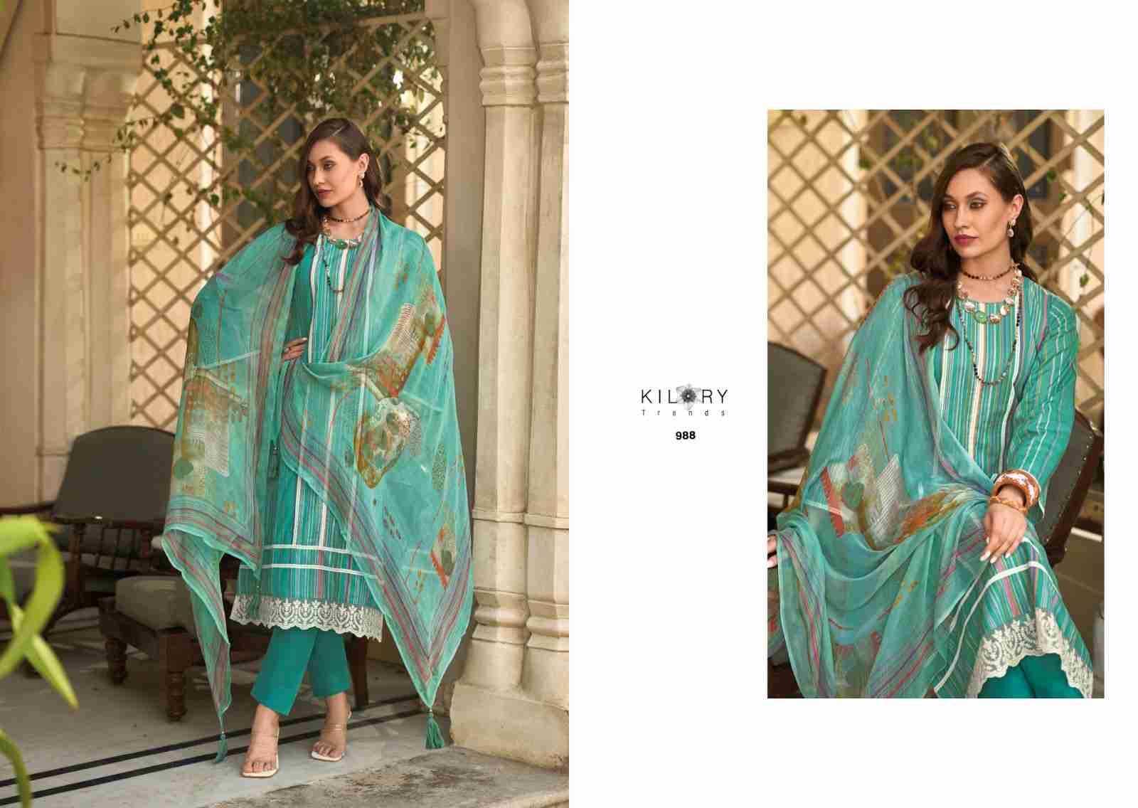 Legacy Of Summer By Kilory 981 To 988 Series Beautiful Festive Suits Colorful Stylish Fancy Casual Wear & Ethnic Wear Pure Lawn Cotton Dresses At Wholesale Price