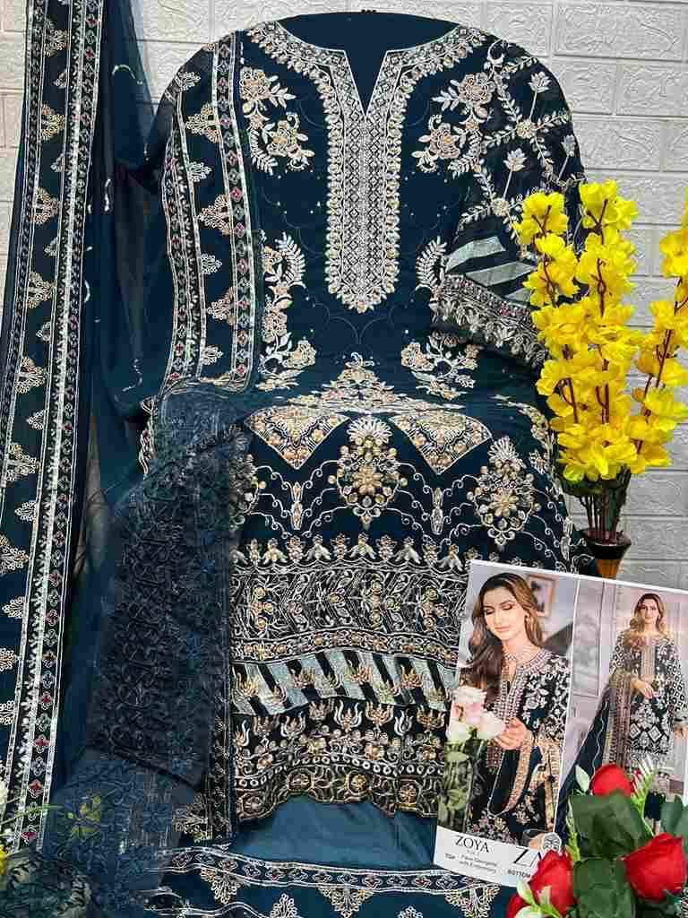 Zoya Vol -2 By Zaha 10287-A To 10287-D Series Beautiful Pakistani Suits Stylish Fancy Colorful Party Wear & Occasional Wear Faux Georgette With Embroidery Dresses At Wholesale Price