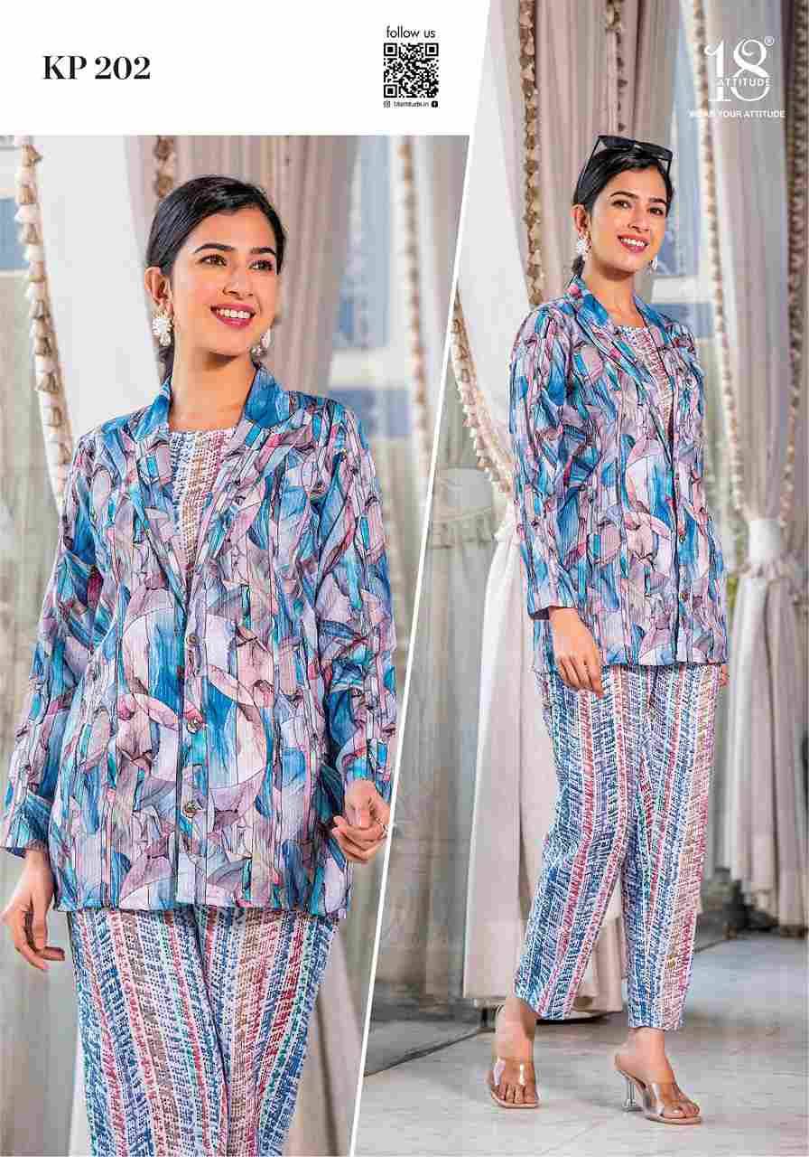 Kitty Party Vol-2 By 18 Attitude 201 To 207 Series Designer Stylish Fancy Colorful Beautiful Party Wear & Ethnic Wear Collection Cotton Linen Co-Ord Sets With Jackets At Wholesale Price