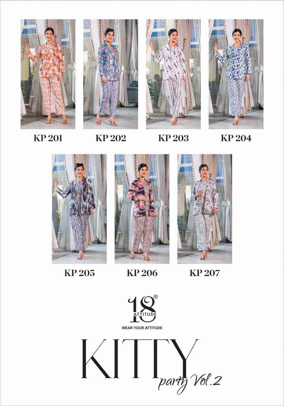 Kitty Party Vol-2 By 18 Attitude 201 To 207 Series Designer Stylish Fancy Colorful Beautiful Party Wear & Ethnic Wear Collection Cotton Linen Co-Ord Sets With Jackets At Wholesale Price