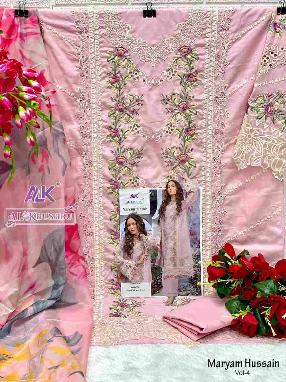 Maryam Hussain Vol-4 By Al Khushbu 5087 To 5089 Series Beautiful Pakistani Suits Colorful Stylish Fancy Casual Wear & Ethnic Wear Pure Cambric Cotton Embroidered Dresses At Wholesale Price