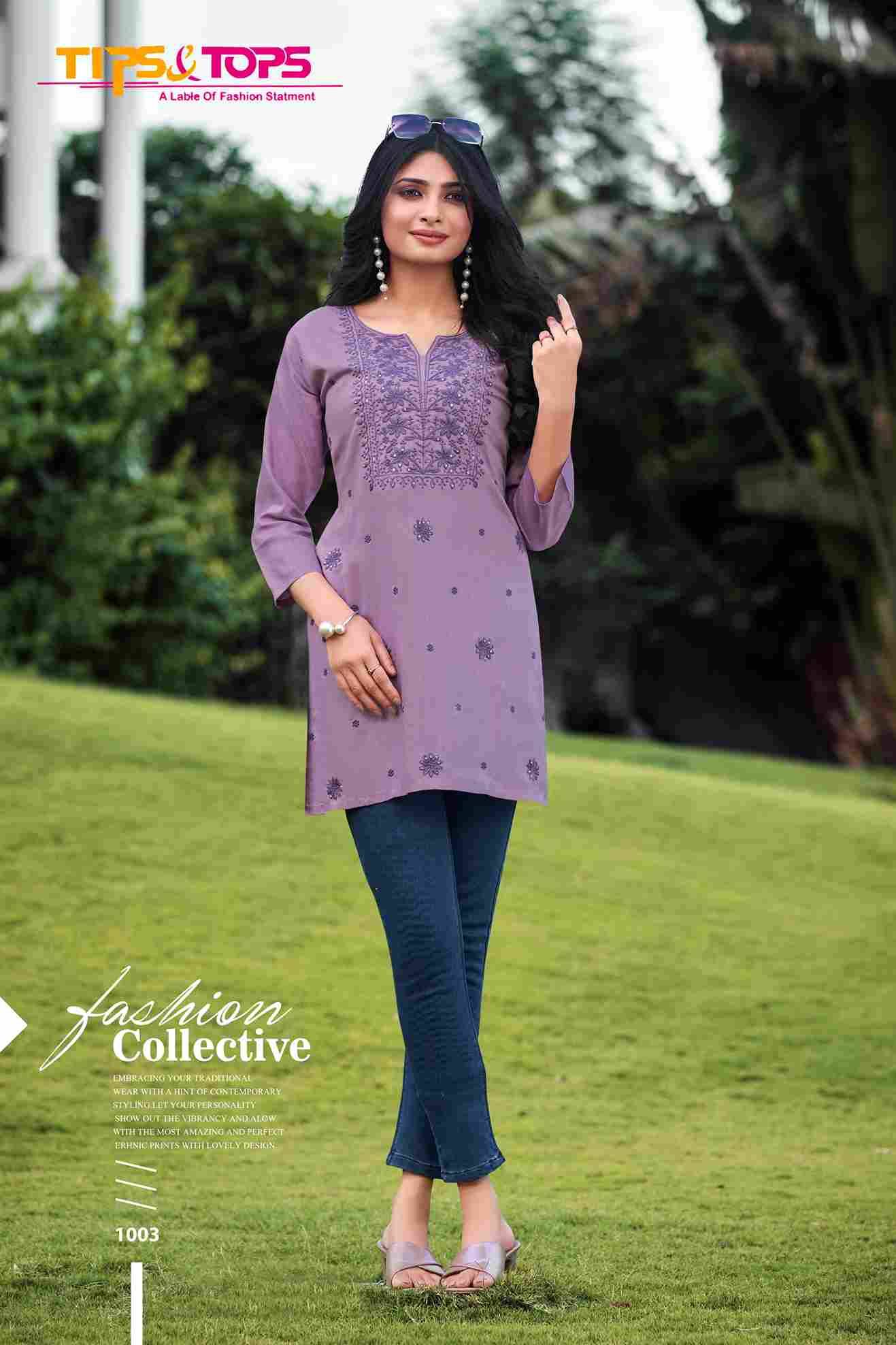 Colors Vol-3 By Tips And Tops 1001 To 1006 Series Designer Stylish Fancy Colorful Beautiful Party Wear & Ethnic Wear Collection Heavy Rayon Slub Tops At Wholesale Price