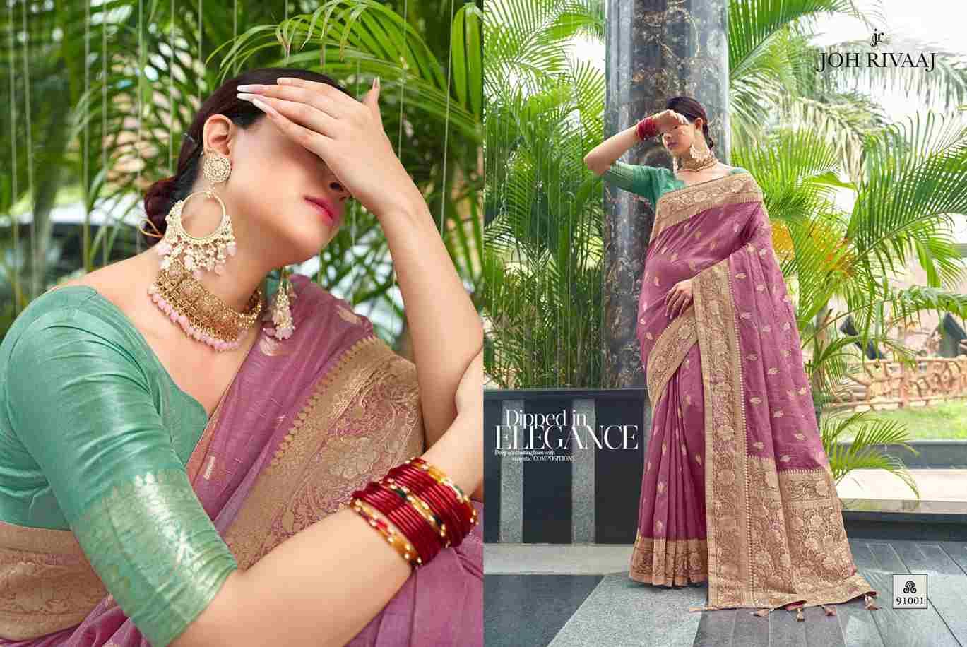 Janelle Vol-910 By Joh Rivaaj 91001 To 91009 Series Indian Traditional Wear Collection Beautiful Stylish Fancy Colorful Party Wear & Occasional Wear Silk Sarees At Wholesale Price