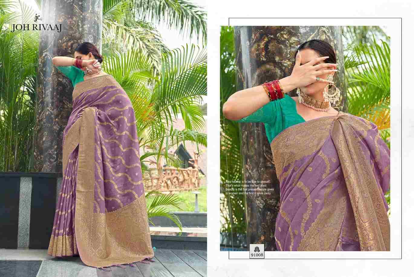 Janelle Vol-910 By Joh Rivaaj 91001 To 91009 Series Indian Traditional Wear Collection Beautiful Stylish Fancy Colorful Party Wear & Occasional Wear Silk Sarees At Wholesale Price