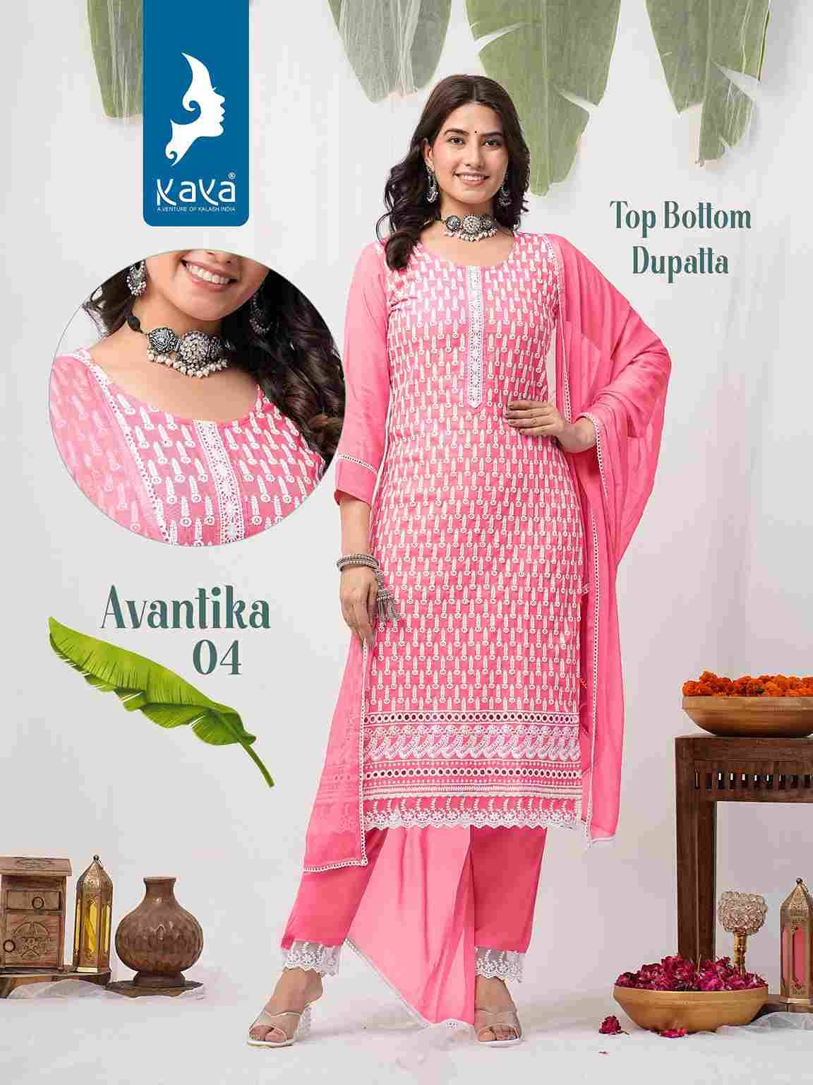 Avantika By Kaya 01 To 08 Series Designer Festive Suits Beautiful Fancy Colorful Stylish Party Wear & Occasional Wear Rayon With Work Dresses At Wholesale Price