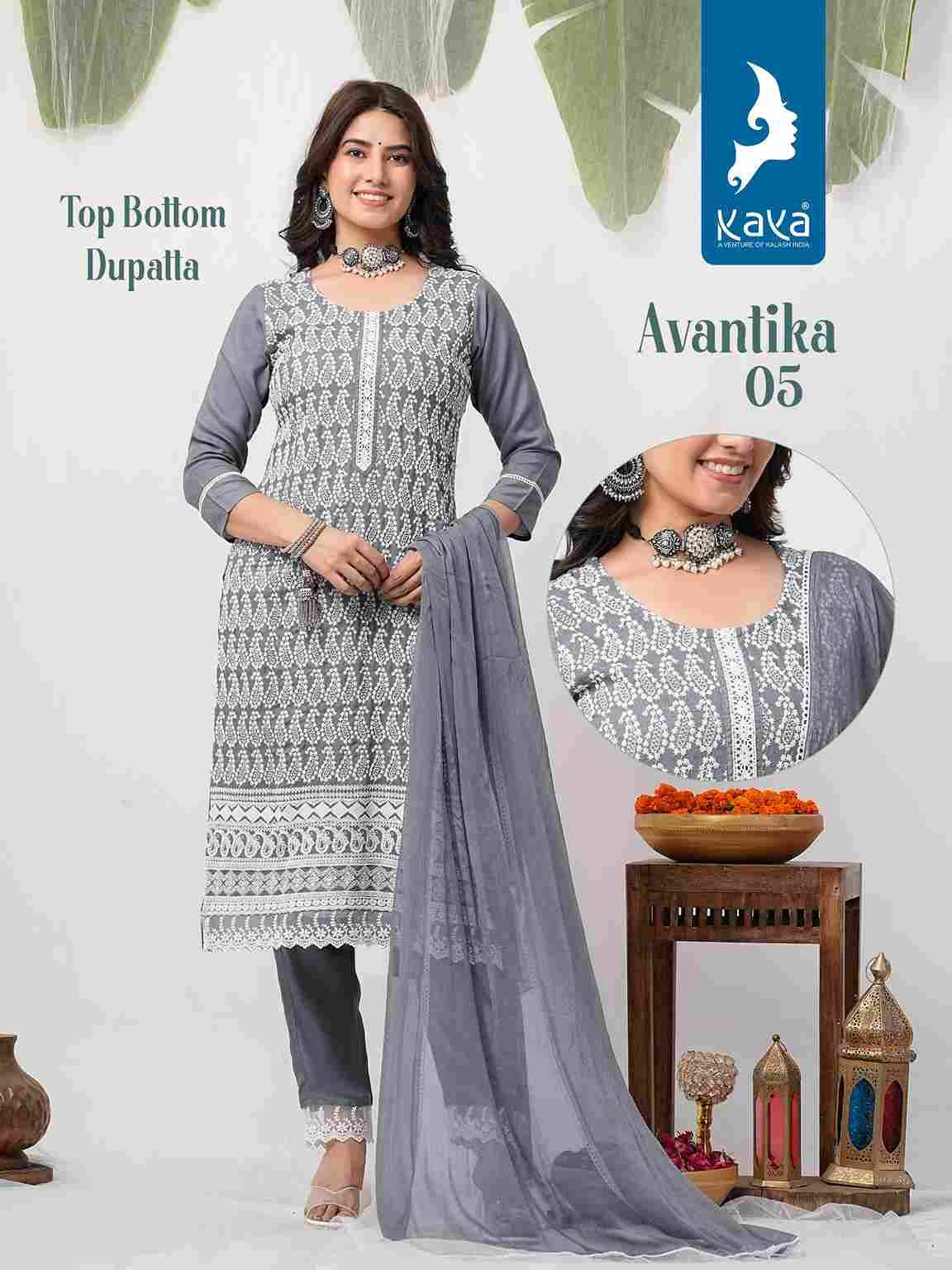 Avantika By Kaya 01 To 08 Series Designer Festive Suits Beautiful Fancy Colorful Stylish Party Wear & Occasional Wear Rayon With Work Dresses At Wholesale Price