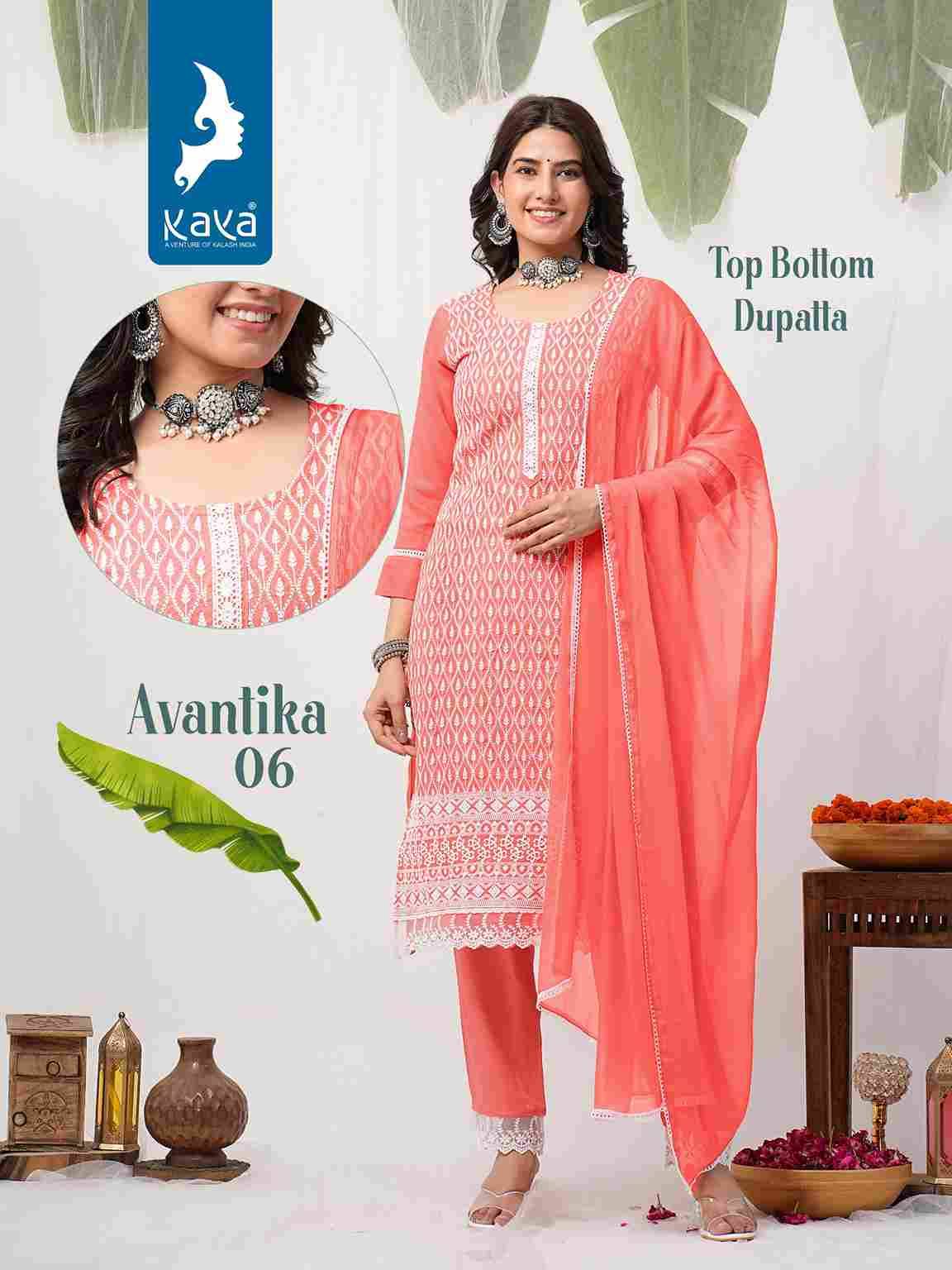 Avantika By Kaya 01 To 08 Series Designer Festive Suits Beautiful Fancy Colorful Stylish Party Wear & Occasional Wear Rayon With Work Dresses At Wholesale Price