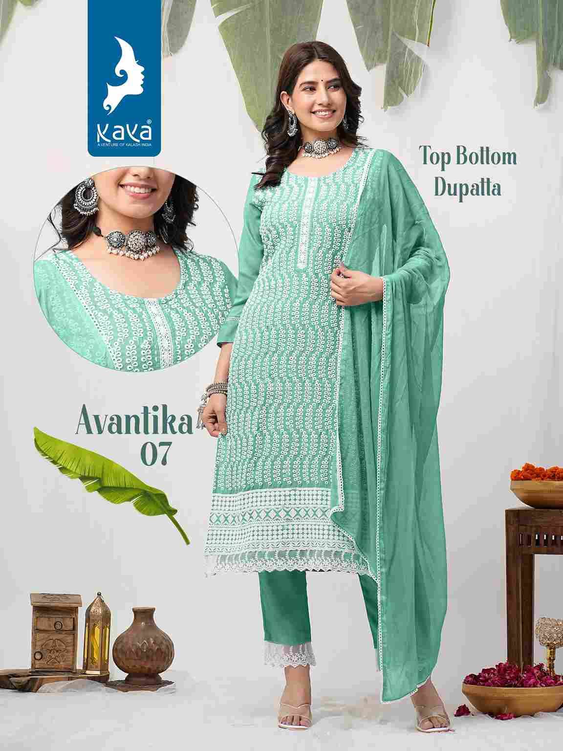 Avantika By Kaya 01 To 08 Series Designer Festive Suits Beautiful Fancy Colorful Stylish Party Wear & Occasional Wear Rayon With Work Dresses At Wholesale Price