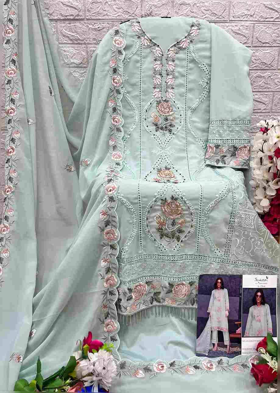 Serene Hit Design S-276 Colours Vol-2 By Serene S-276-E To S-276-H Series Designer Pakistani Suits Beautiful Fancy Colorful Stylish Party Wear & Occasional Wear Faux Georgette Embroidered Dresses At Wholesale Price