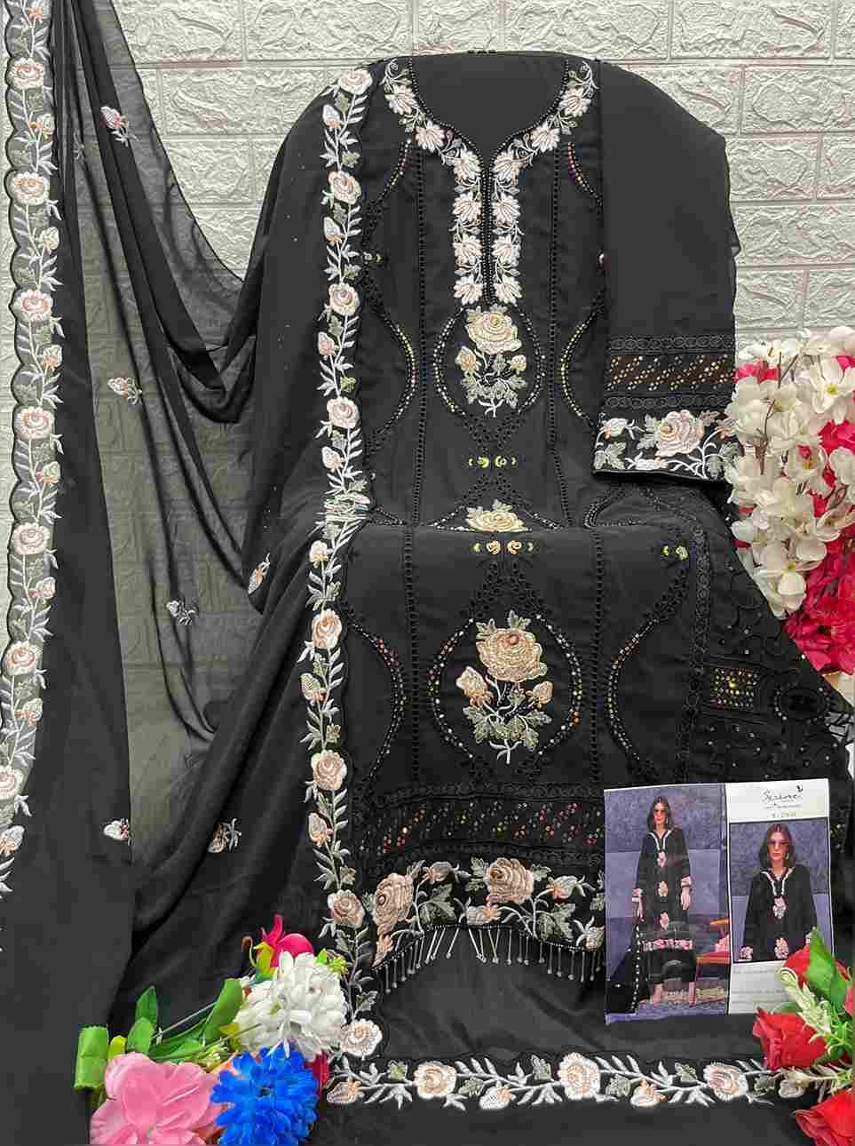 Serene Hit Design S-276 Colours Vol-2 By Serene S-276-E To S-276-H Series Designer Pakistani Suits Beautiful Fancy Colorful Stylish Party Wear & Occasional Wear Faux Georgette Embroidered Dresses At Wholesale Price