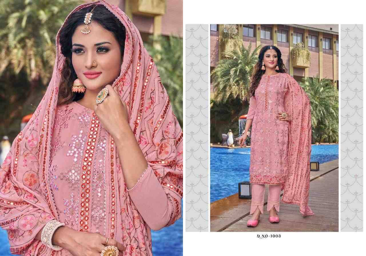 Izhar By Aarav Trendz 1001 To 1004 Series Beautiful Colorful Stylish Fancy Casual Wear & Ethnic Wear Georgette Embroidered Dresses At Wholesale Price