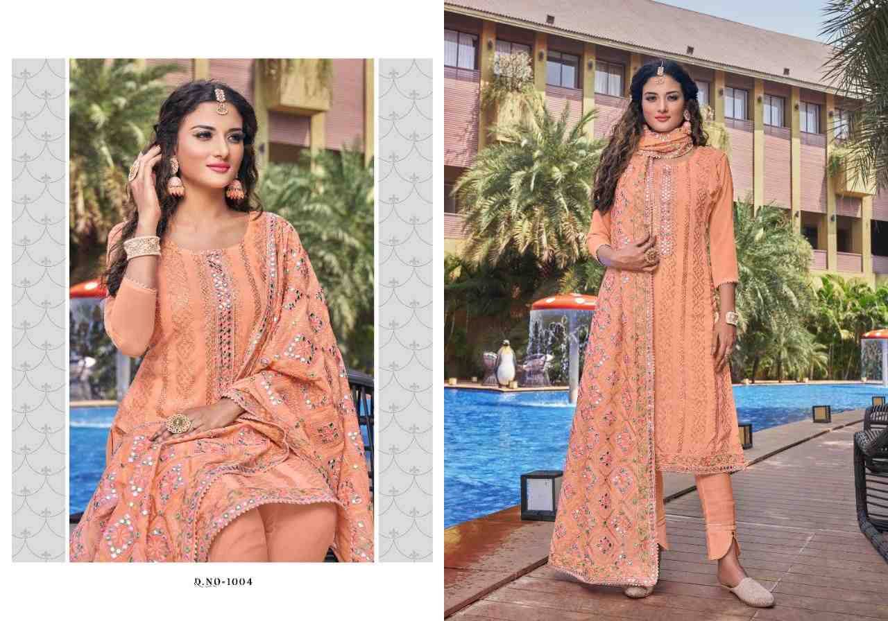 Izhar By Aarav Trendz 1001 To 1004 Series Beautiful Colorful Stylish Fancy Casual Wear & Ethnic Wear Georgette Embroidered Dresses At Wholesale Price