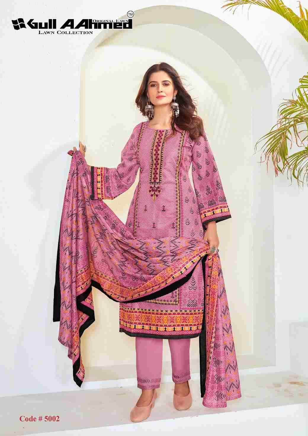 Bin Saeed Vol-5 By Gull Aahmed 5001 To 5006 Series Beautiful Festive Suits Stylish Fancy Colorful Casual Wear & Ethnic Wear Pure Lawn Print Dresses At Wholesale Price