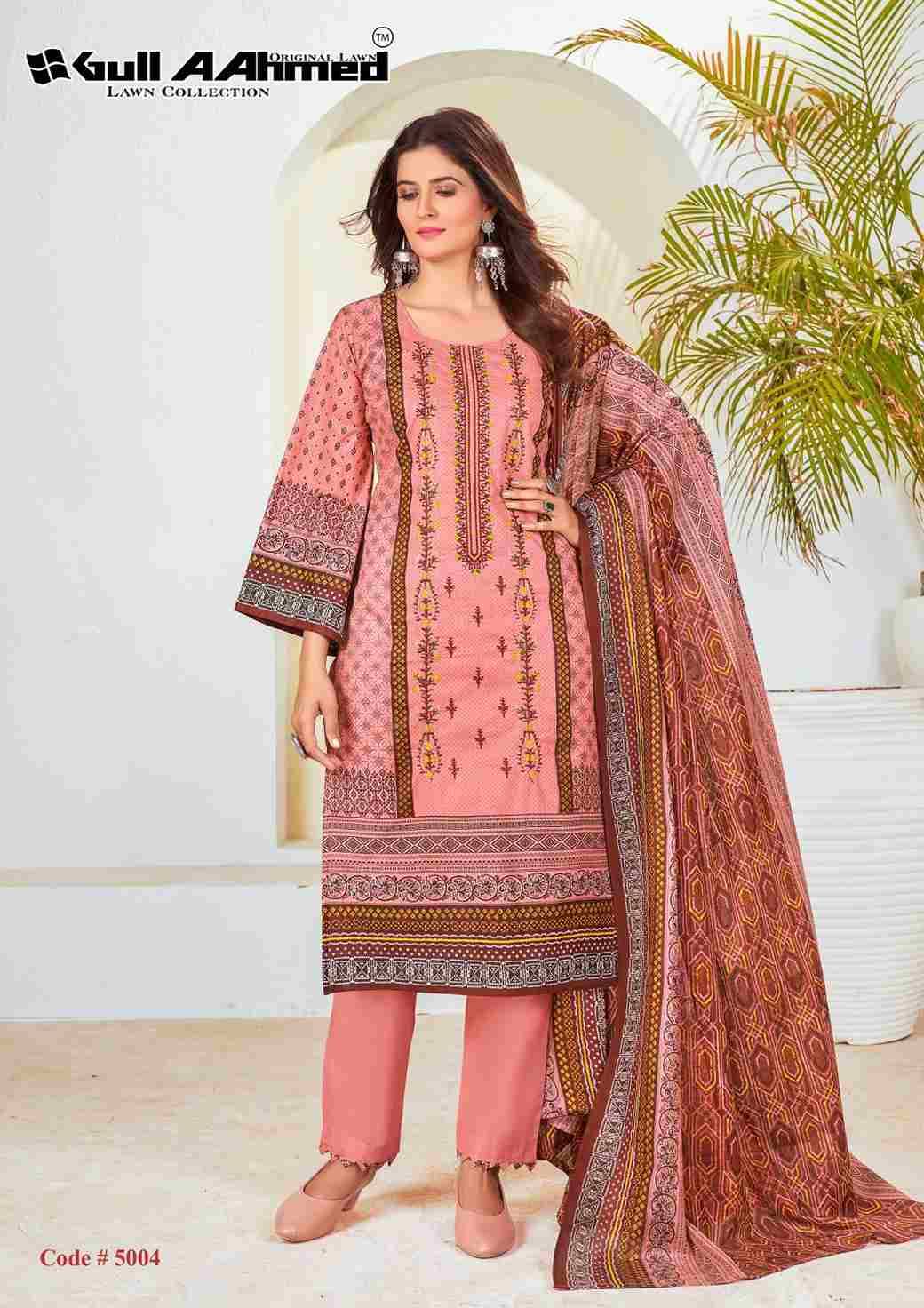 Bin Saeed Vol-5 By Gull Aahmed 5001 To 5006 Series Beautiful Festive Suits Stylish Fancy Colorful Casual Wear & Ethnic Wear Pure Lawn Print Dresses At Wholesale Price