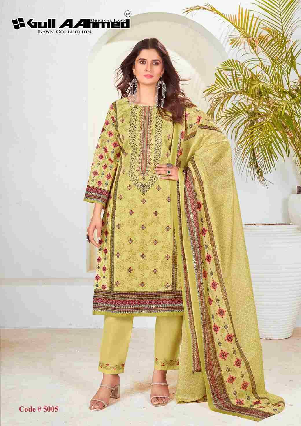 Bin Saeed Vol-5 By Gull Aahmed 5001 To 5006 Series Beautiful Festive Suits Stylish Fancy Colorful Casual Wear & Ethnic Wear Pure Lawn Print Dresses At Wholesale Price