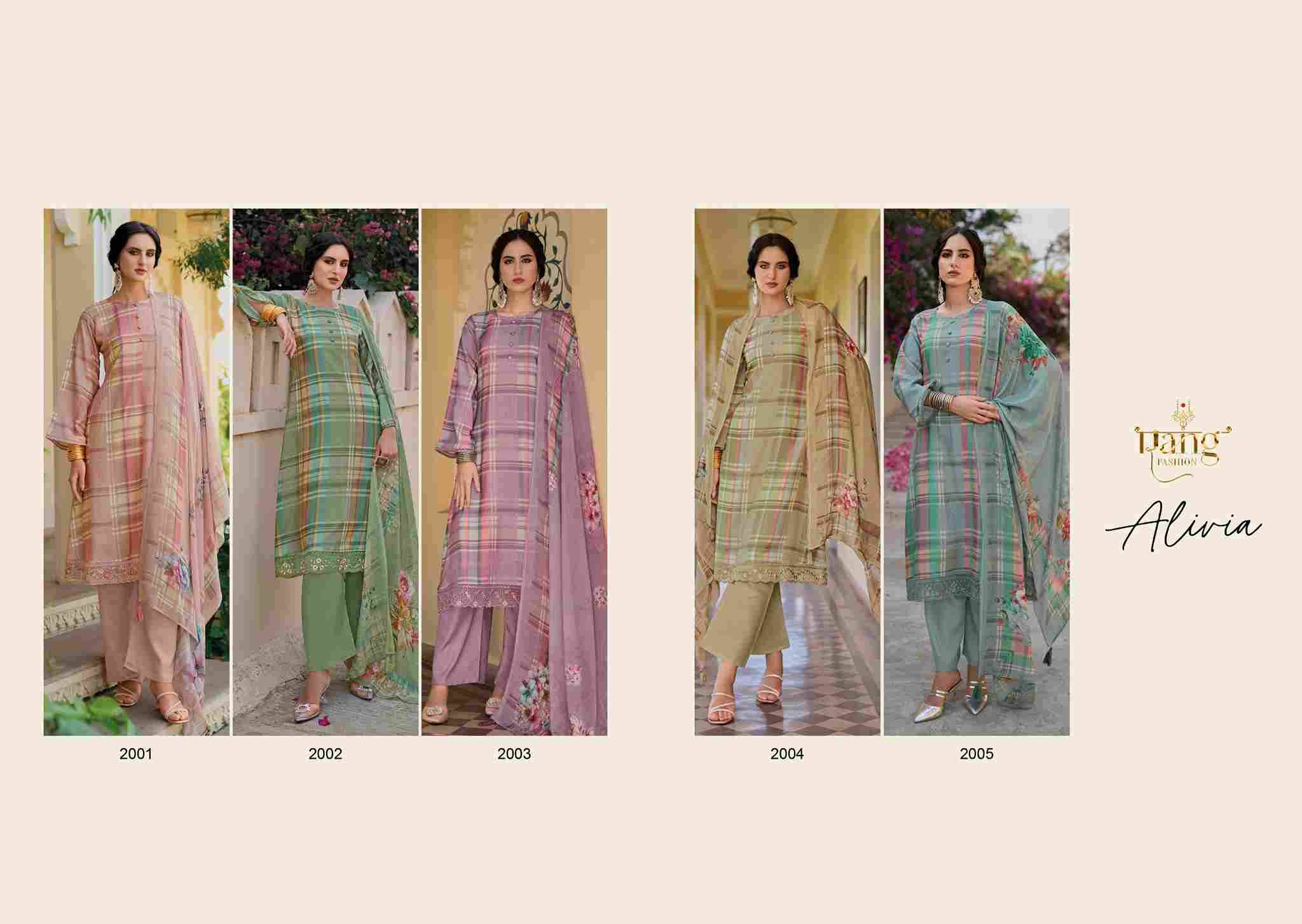 Alivia By Rang Fashion 2001 To 2005 Series Festive Suits Beautiful Fancy Colorful Stylish Party Wear & Occasional Wear Lawn Cotton Dresses At Wholesale Price