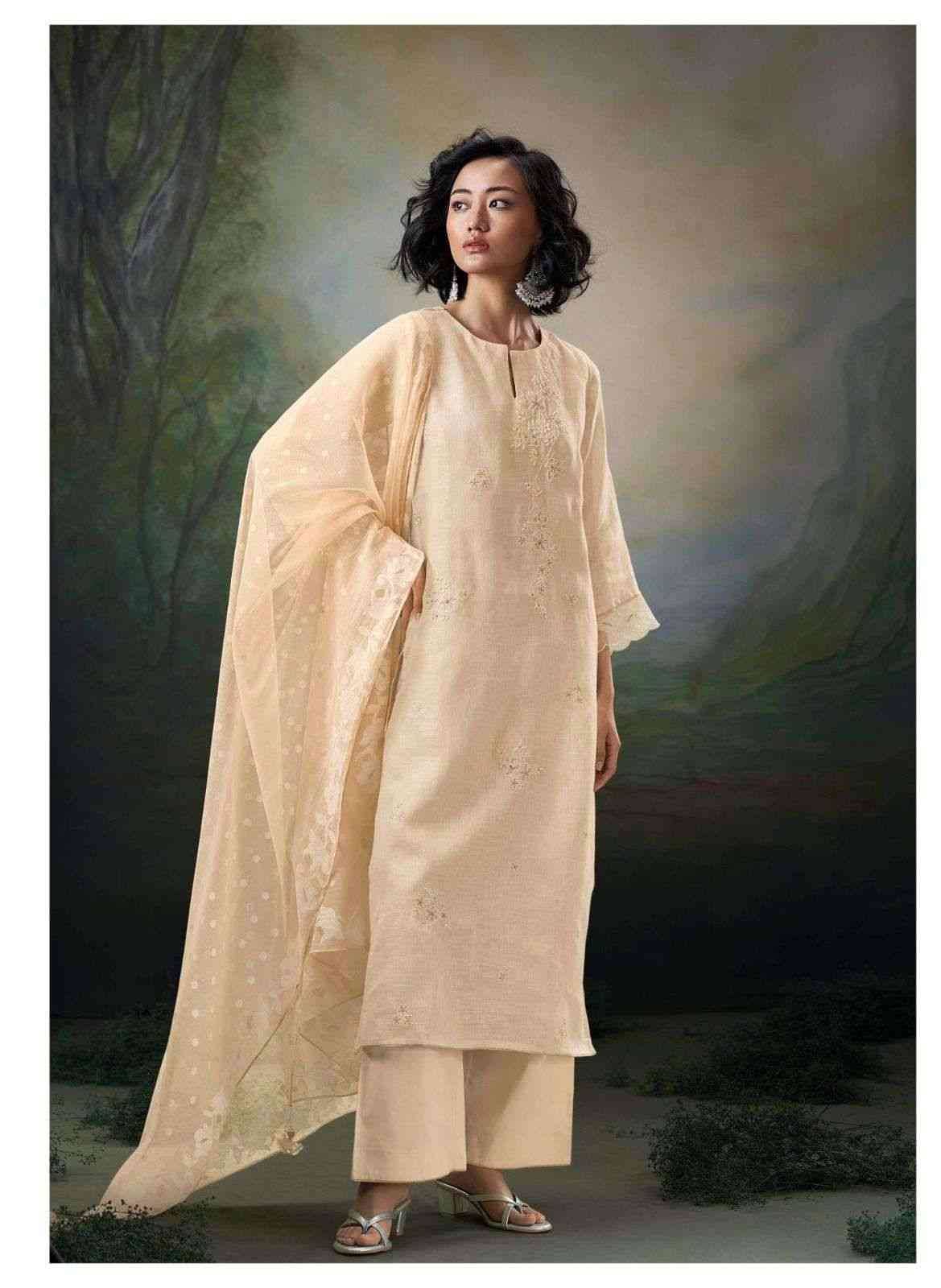 Parisa By Ganga Fashion 1825 To 1830 Series Beautiful Festive Suits Colorful Stylish Fancy Casual Wear & Ethnic Wear Pure Linen Dresses At Wholesale Price