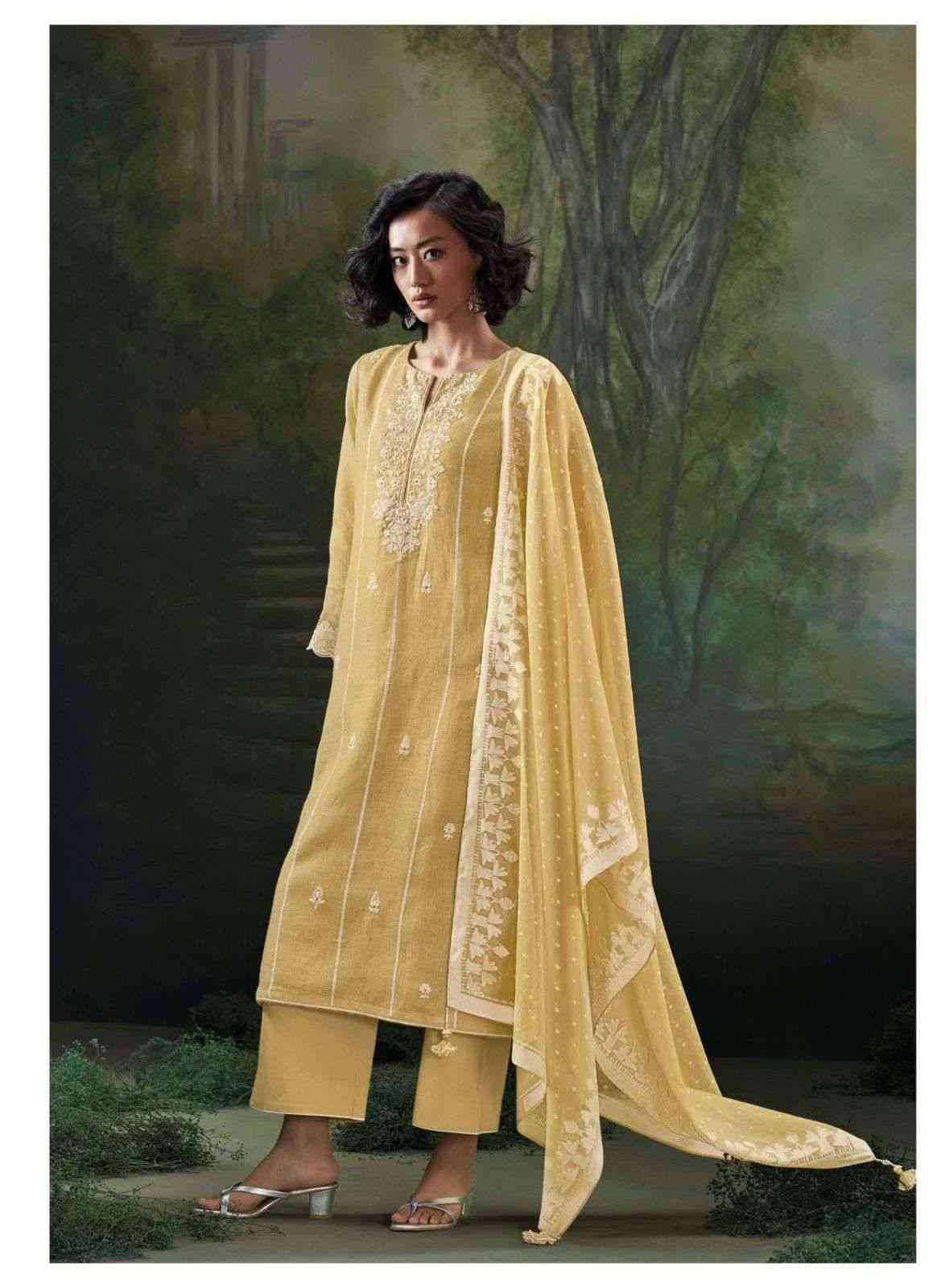 Parisa By Ganga Fashion 1825 To 1830 Series Beautiful Festive Suits Colorful Stylish Fancy Casual Wear & Ethnic Wear Pure Linen Dresses At Wholesale Price