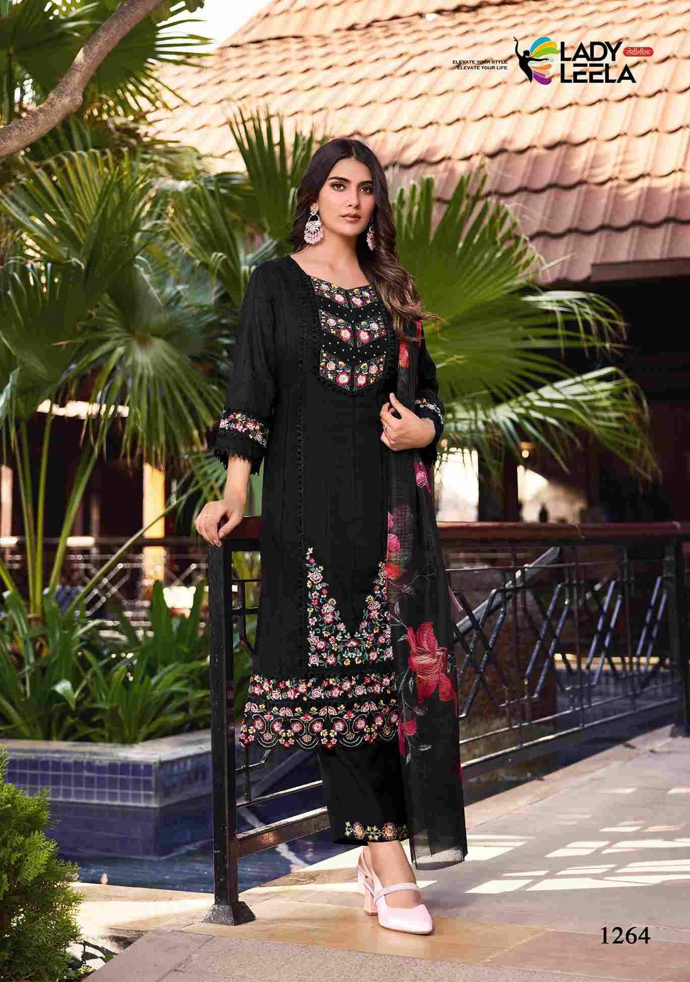 Summer Trends By Lady Leela 1261 To 1266 Series Beautiful Festive Suits Colorful Stylish Fancy Casual Wear & Ethnic Wear Pure Cotton With Work Dresses At Wholesale Price