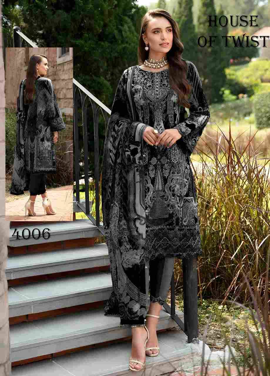 Black And White By House Of Twist 4001 To 4006 Series Beautiful Festive Suits Stylish Fancy Colorful Casual Wear & Ethnic Wear Pure Cotton Print Dresses At Wholesale Price