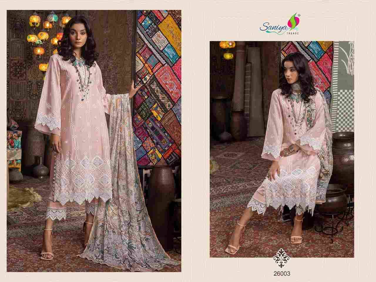 Adan Libas Chikankari Vol-26 By Saniya Trendz 26001 To 26004 Series Designer Pakistani Suits Beautiful Stylish Fancy Colorful Party Wear & Occasional Wear Pure Cotton Embroidered Dresses At Wholesale Price