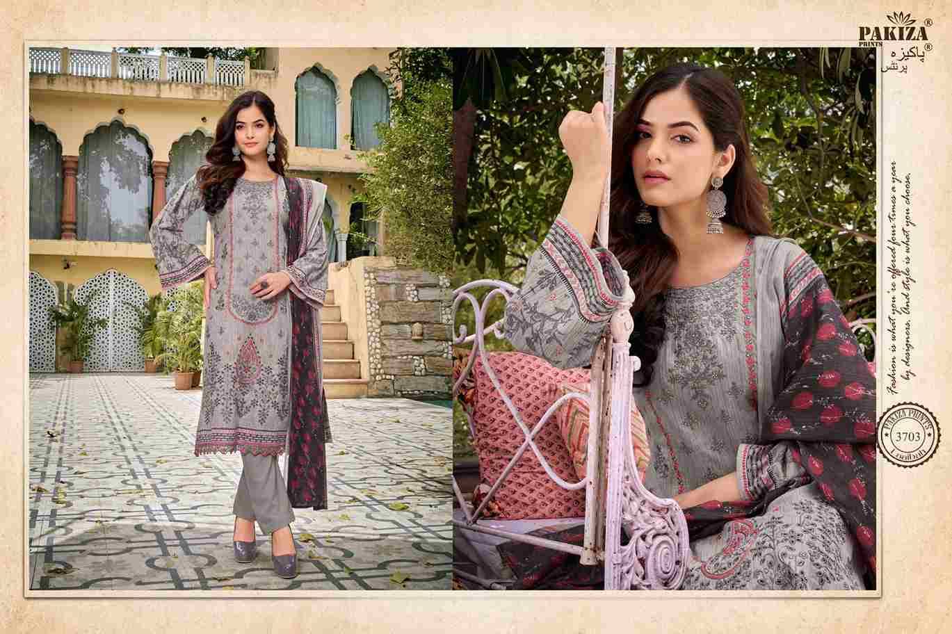 Laaibah Vol-37 By Pakiza Prints 3701 To 3710 Series Beautiful Stylish Festive Suits Fancy Colorful Casual Wear & Ethnic Wear & Ready To Wear Lawn Cotton Print Dresses At Wholesale Price