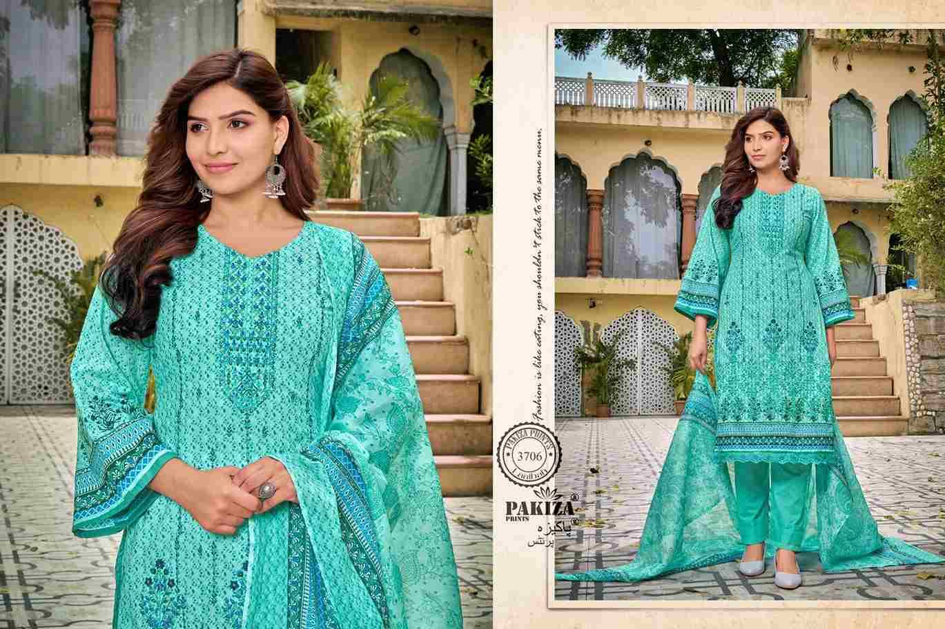 Laaibah Vol-37 By Pakiza Prints 3701 To 3710 Series Beautiful Stylish Festive Suits Fancy Colorful Casual Wear & Ethnic Wear & Ready To Wear Lawn Cotton Print Dresses At Wholesale Price