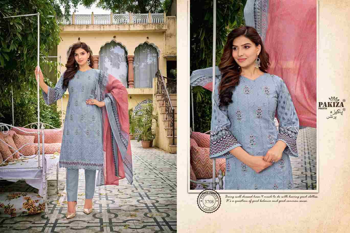 Laaibah Vol-37 By Pakiza Prints 3701 To 3710 Series Beautiful Stylish Festive Suits Fancy Colorful Casual Wear & Ethnic Wear & Ready To Wear Lawn Cotton Print Dresses At Wholesale Price