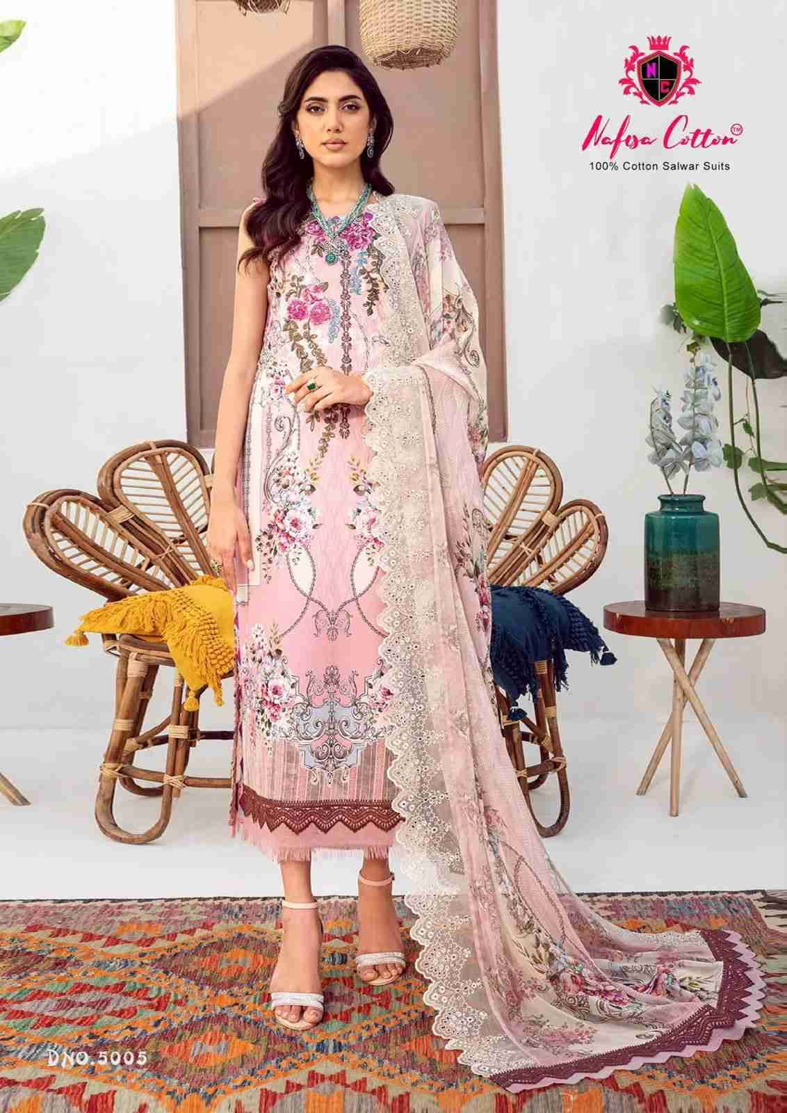 Andaaz Vol-5 By Nafisa Cotton 5001 To 5006 Series Beautiful Festive Suits Stylish Fancy Colorful Casual Wear & Ethnic Wear Pure Cotton Digital Print Dresses At Wholesale Price