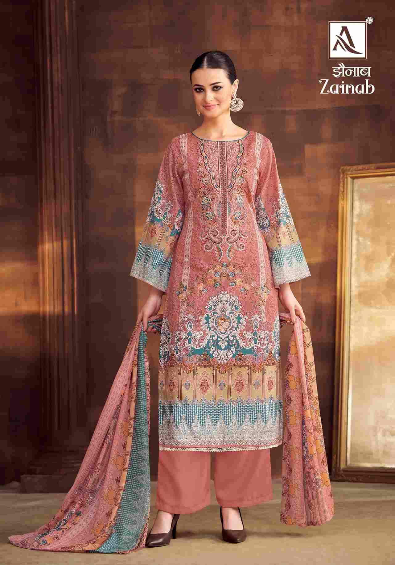 Zainab By Alok Suit 1495-001 To 1495-008 Series Beautiful Festive Suits Colorful Stylish Fancy Casual Wear & Ethnic Wear Pure Cambric Dresses At Wholesale Price